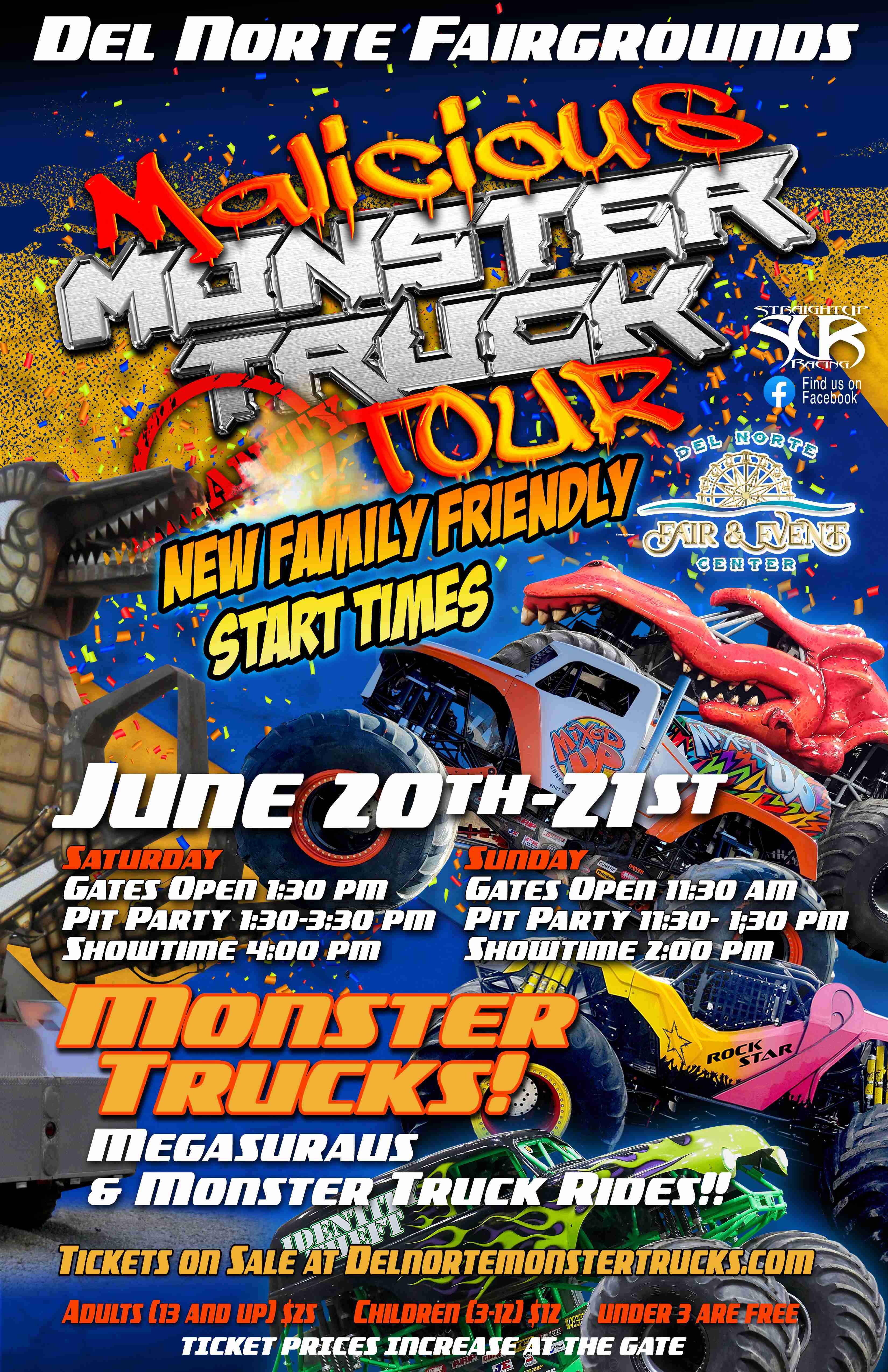Del Norte Monster Trucks - Straight Up Racing